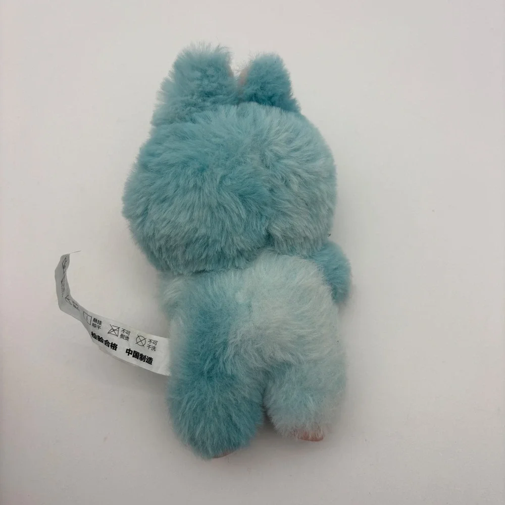 Pop Mart The Monsters Labubu Plush Keychain Blue Kasing Lung Designer Toy